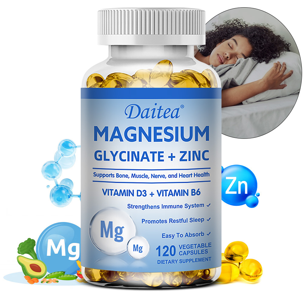 Magnesium Glycinate Capsule - مغنيسيوم جلايسينات + زنك - يحسن