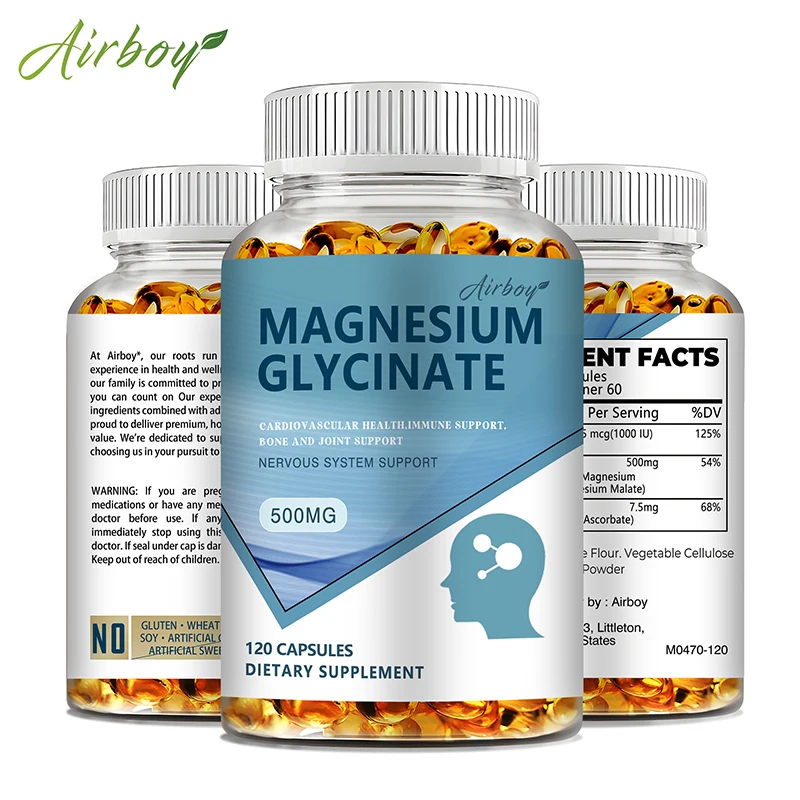 Magnesium Glycinate Capsule - جليسينات المغنيسيوم - تحسين النوم، استرخاء