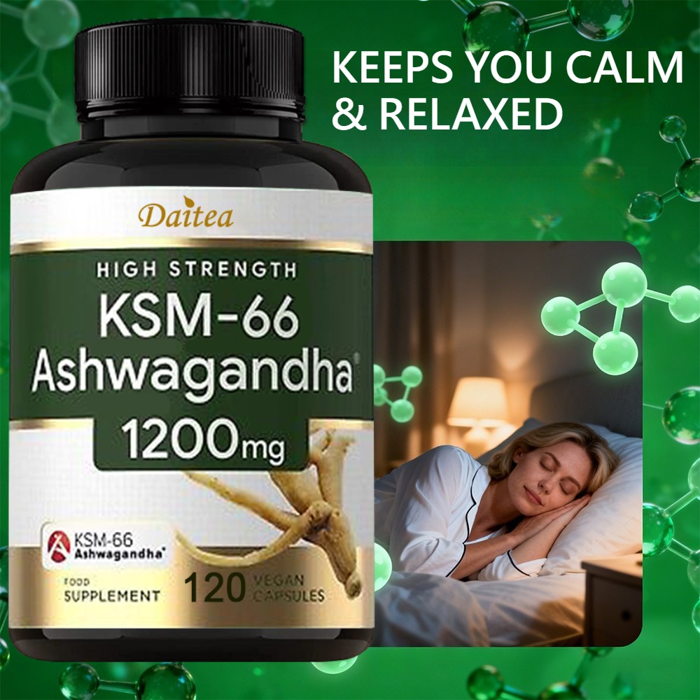 Ashwagandha Extract Root - مستخلص جذور الأشواغاندا العضوي KSM-66 لتخفيف