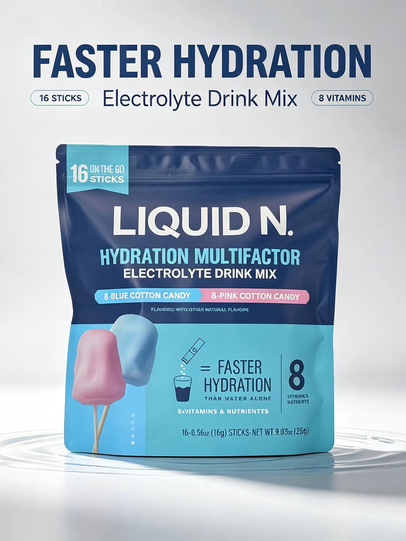 مسحوق إلكتروليت بنكهة غزل البن - مراجعة Electrolyte Powder Pack وسعره