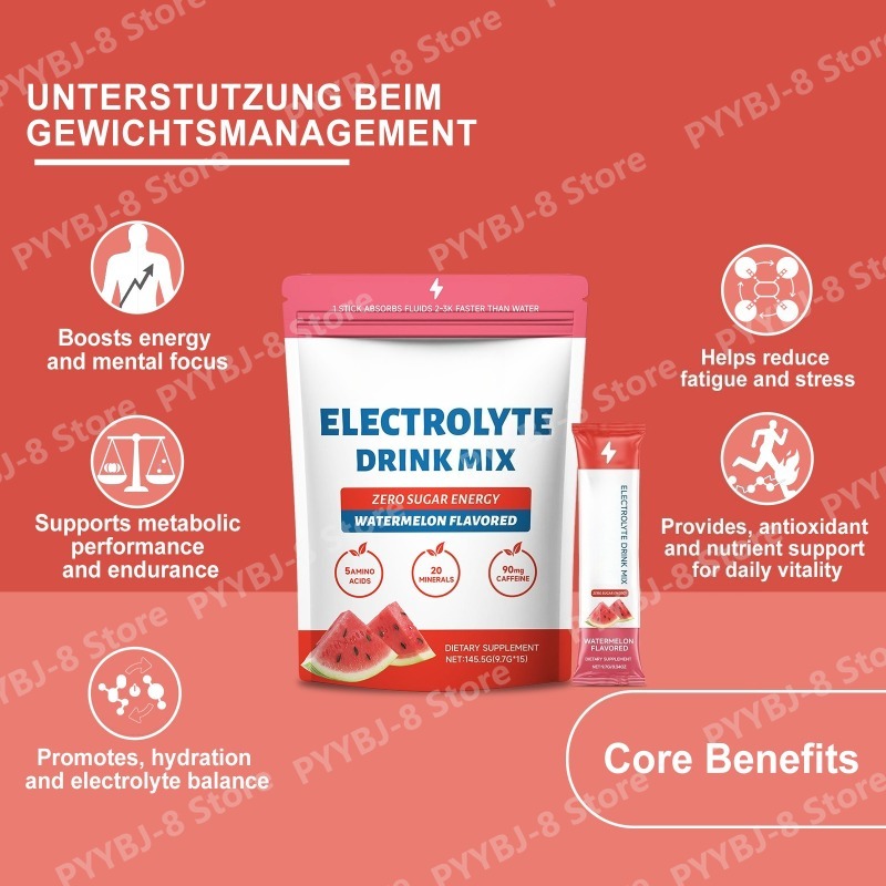 مسحوق إلكتروليت البطيخ خالٍ من - مراجعة Electrolyte Powder Pack وسعره