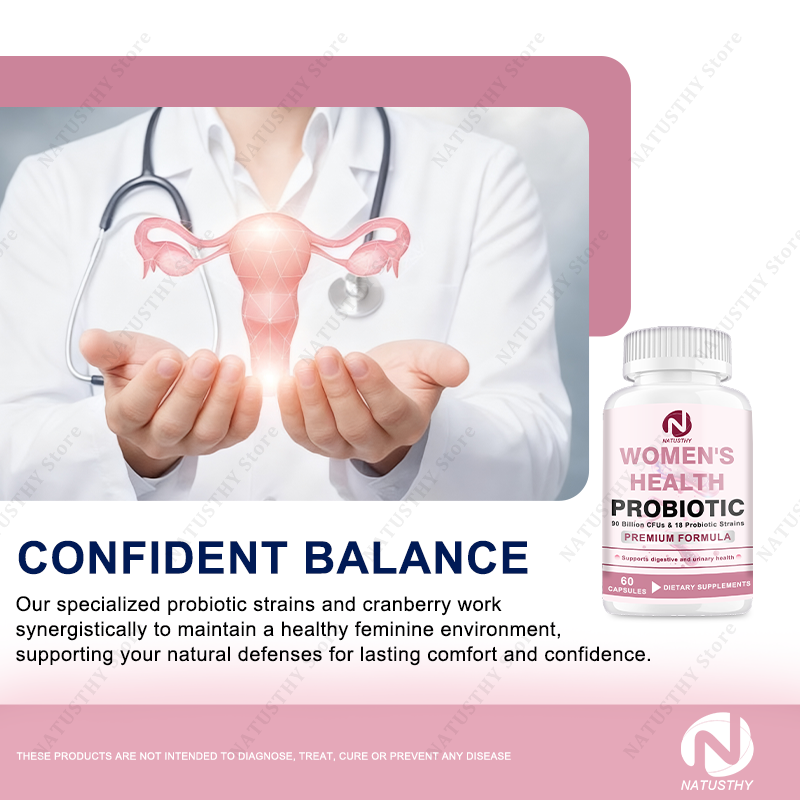 12 سلالة بروبيوتيك وبريبيوتيك  - مراجعة Probiotics Women Health وسعره