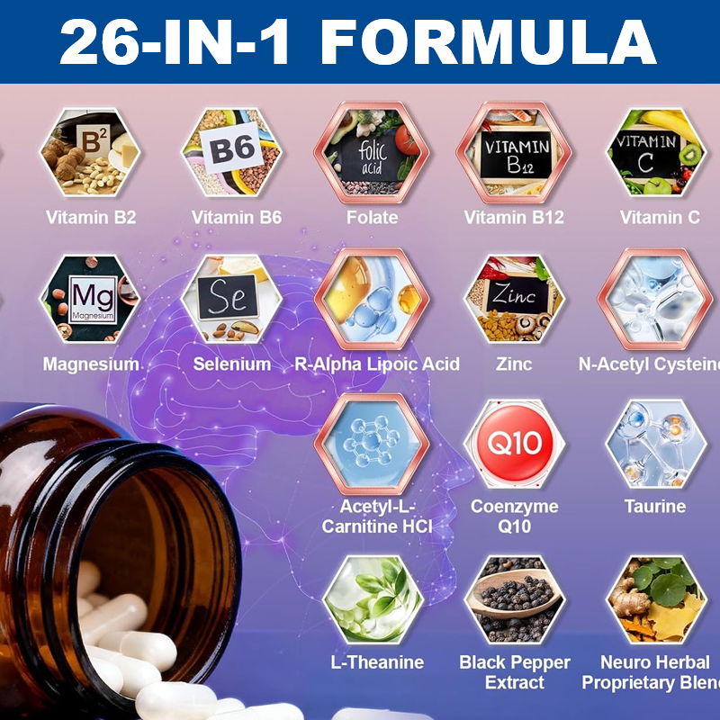 كبسولات بريميوم لتجديد الأعصاب - مراجعة Magnesium Glycinate Capsule وسعره