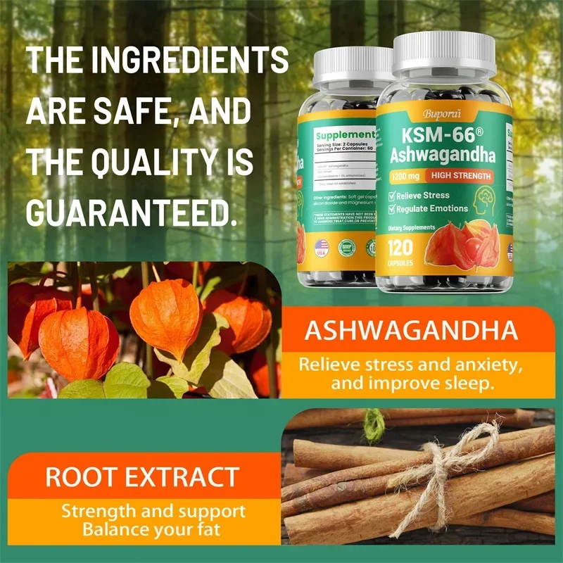 KSM-66 Ashwagandha 1200 Mg كبس - مراجعة Ashwagandha Extract Root وسعره