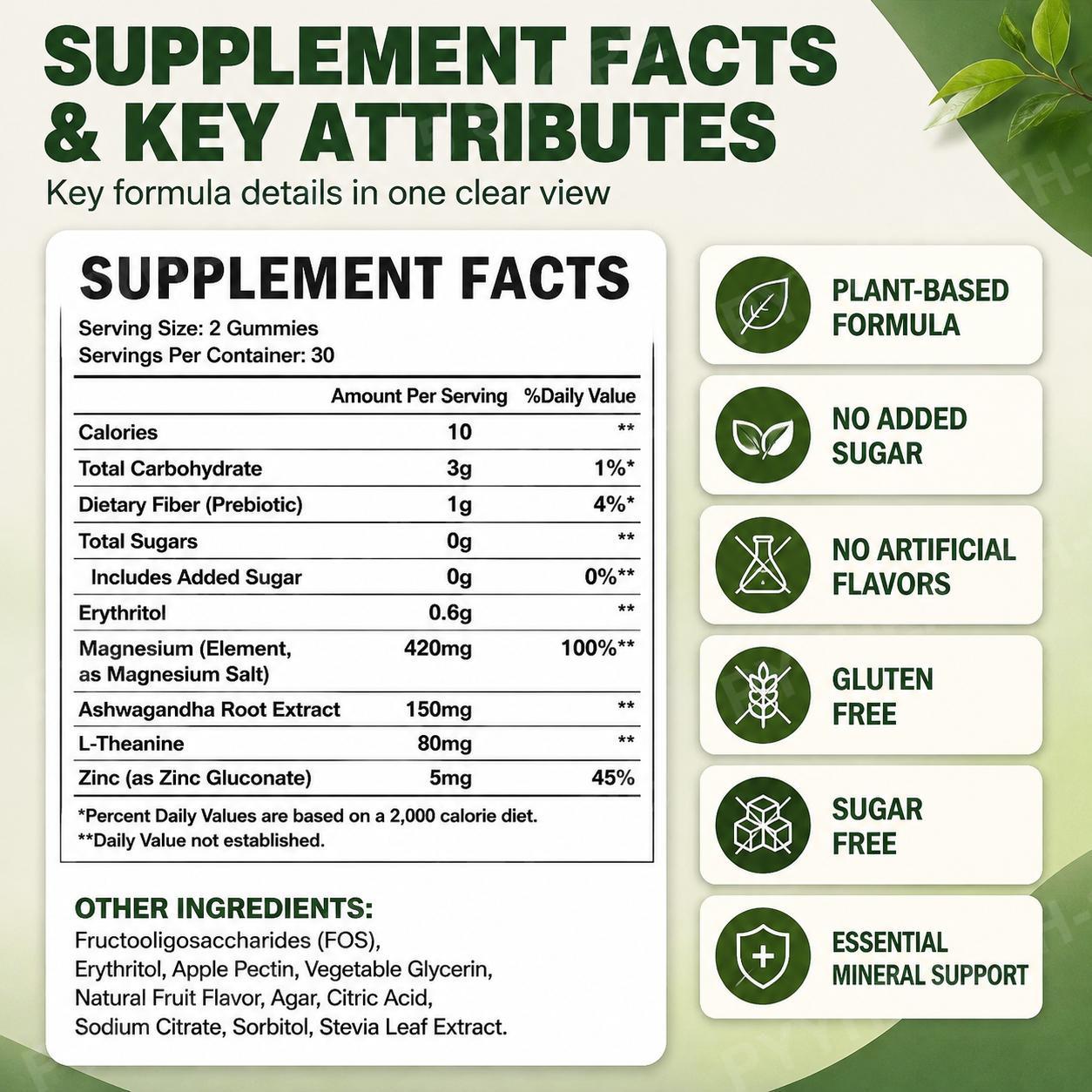 حلوى المغنيسيوم + الأشواغاندا  - مراجعة Ashwagandha Extract Root وسعره