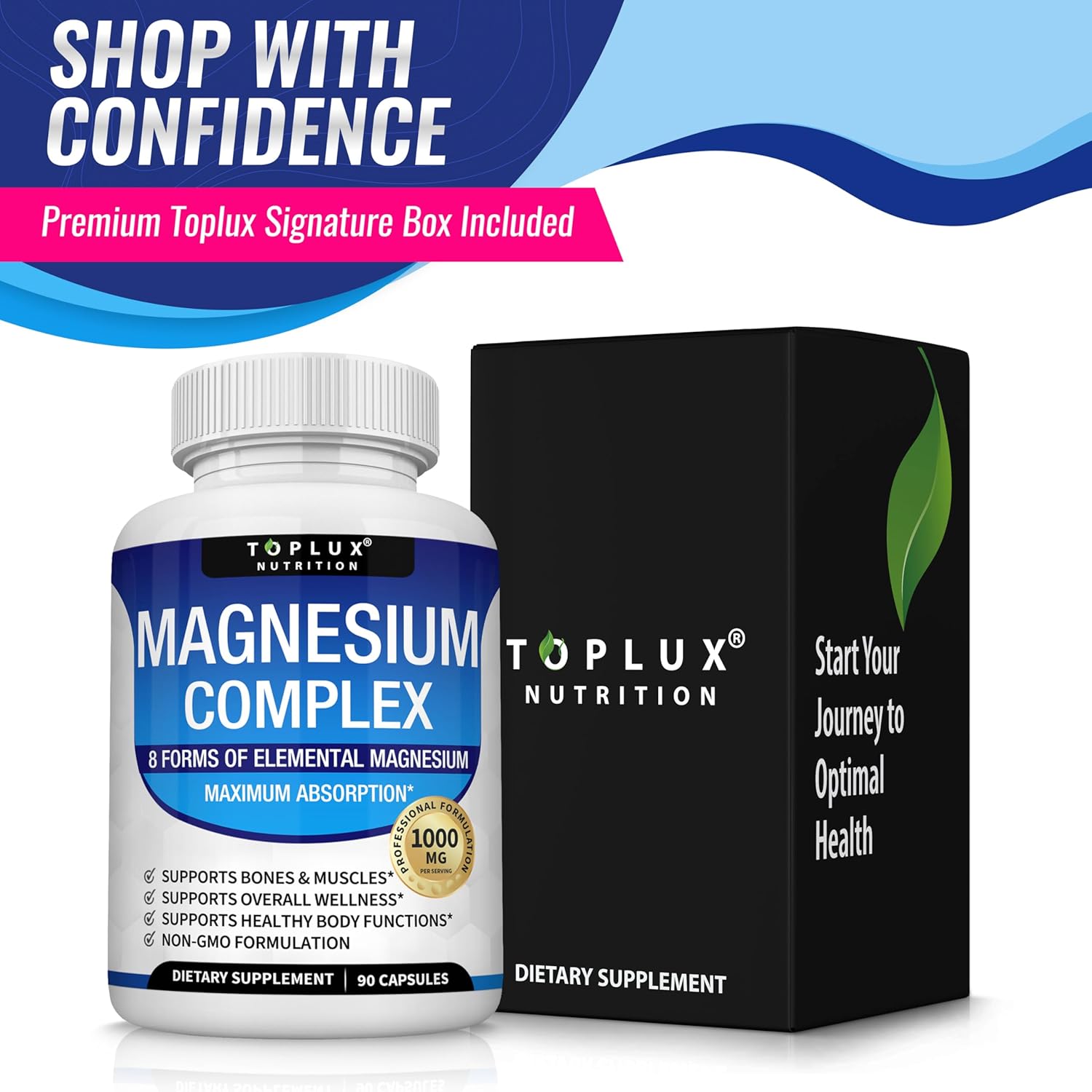 مكمل المغنيسيوم المركب 8 عناصر - مراجعة Magnesium Glycinate Capsule وسعره